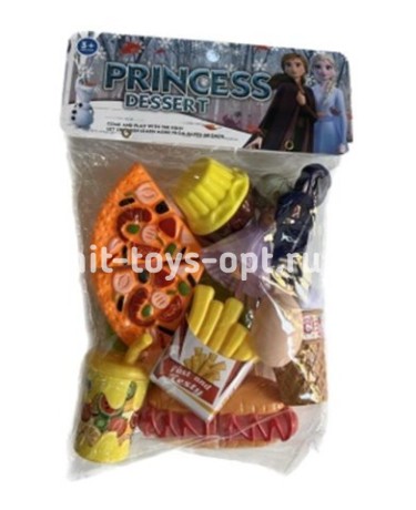 Набор фаст фуда холодное сердце 12 эл, размер 16*25см.