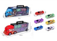 Автовоз Хотвилс Человек паук 4 маш в грузовике, размер 30*12