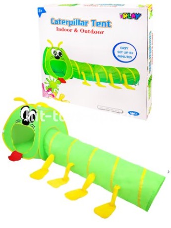 Палатка игровая туннель (240х72х75см) "Гусеница"(в коробке)