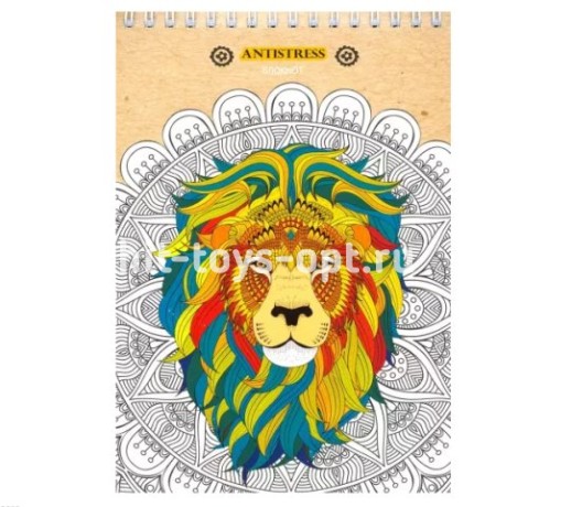 Блокнот "Антистресс" (80 листов, А5, клетка, гребень, в ассортименте)