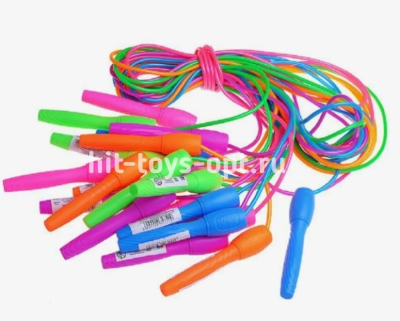 Скакалка 2,8 м, двухцветная, 10 в уп