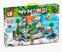 Конструктор Майнкрафт Шахта Крипера, 588 дет.