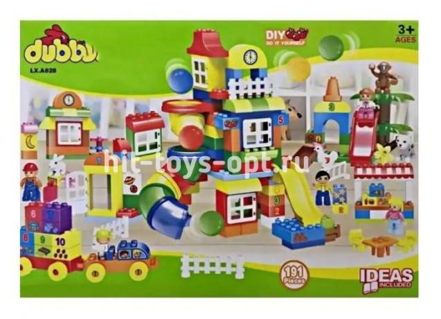 Конструктор Дупло 191 дет с трубой для шариков