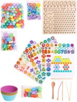 Деревянная мозаика-сортер (32х31х8) &quot;Считаем до 10&quot; в пак.