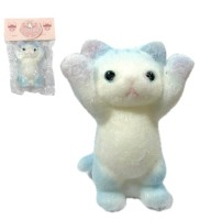 Антистресс Котик с Ворсом Голубой 12см,(150гр)