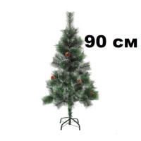 Сосна 90см со снегом в пак