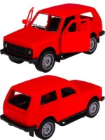 Машинка инерционная (13,5х6х6,5 см, красный, откр. двери) в пакете