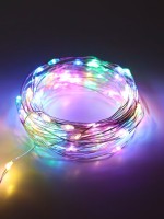 Гирлянда-проволока 10 м, 100 разноцветных ламп