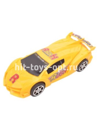 Машинка инерционная 19 см " СУПЕР РЕЙСЕР ЖЕЛТЫЙ" (в пакете)