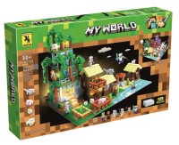 Конструктор Майнкрафт Лесная Деревня с LED, 2106 дет.