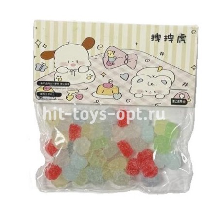 Антистресс Сквиш Набор Прозрачных Мини Лапок, в уп 50шт. цена за уп.