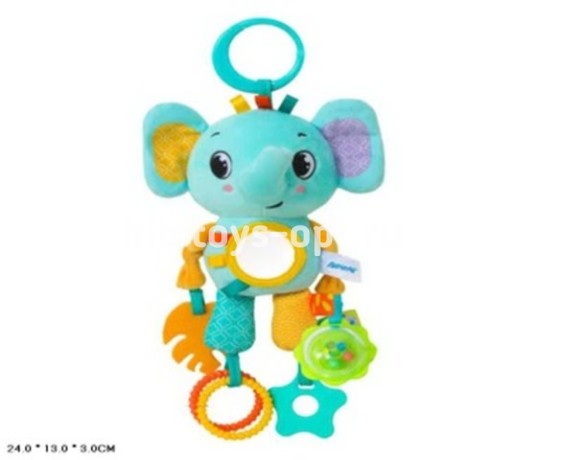 Погремушка в пакете Слоник 25 см