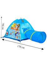 Палатка игровая с туннелем (170х112х94см) &quot;На абордаж!&quot;(в пакете)