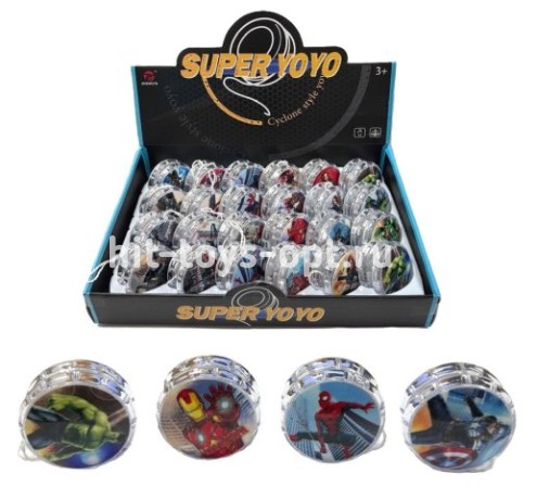 Игрушка Yo-Yo - в уп.24шт в Мстители, цена за шт.
