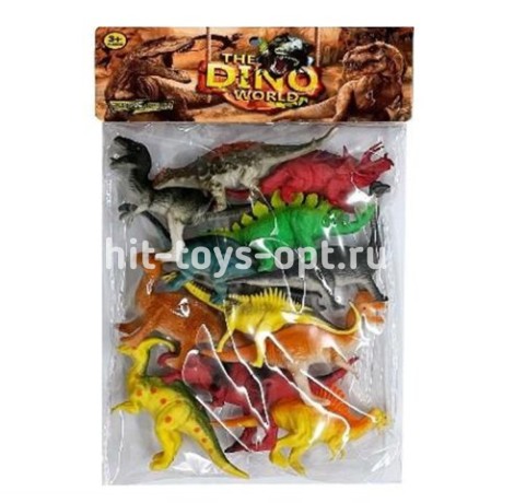 Набор дино бол в пакете 0618 38*26 12 дино