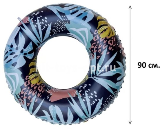 Надувной круг Темный 90 см