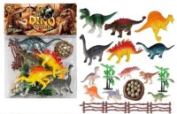 Набор дино средний 0625 30*25 11 дино+акс