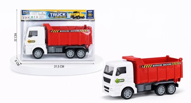 Машинка Инерция Красный Самосвал 24*13см