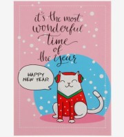 Блокнот А5, 40 листов на клею &quot;Кот в наушниках&quot;, картонная обложка, блок офсет