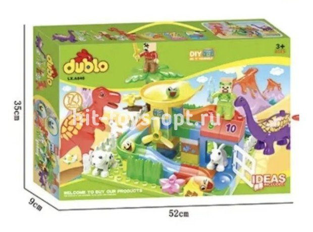 Конструктор Дупло Мельница с Дино 74 дет