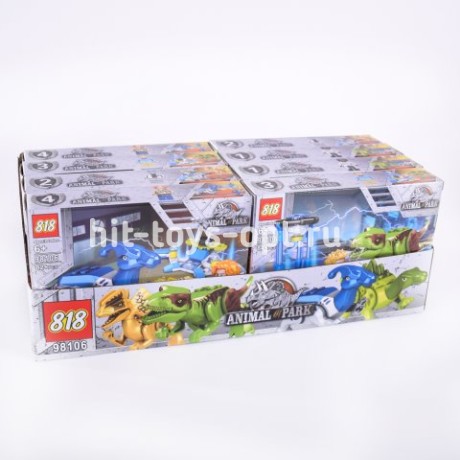 Конструктор дино в лаборатории 8 шт/уп