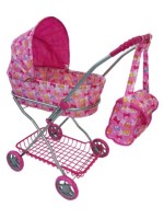 Коляска для кукол (63х35х71см) в наборе с люлькой, в пакете