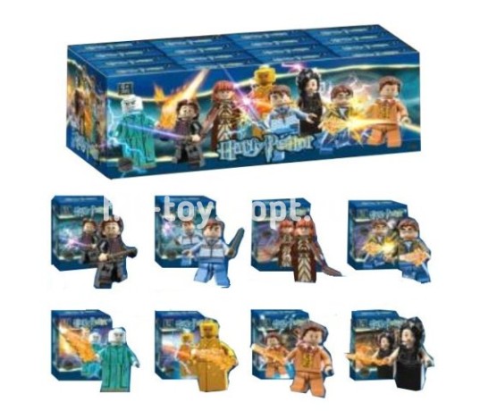 Конструктор Гарри, фигурки героев 8 видов в уп 16шт. Цена за шт.