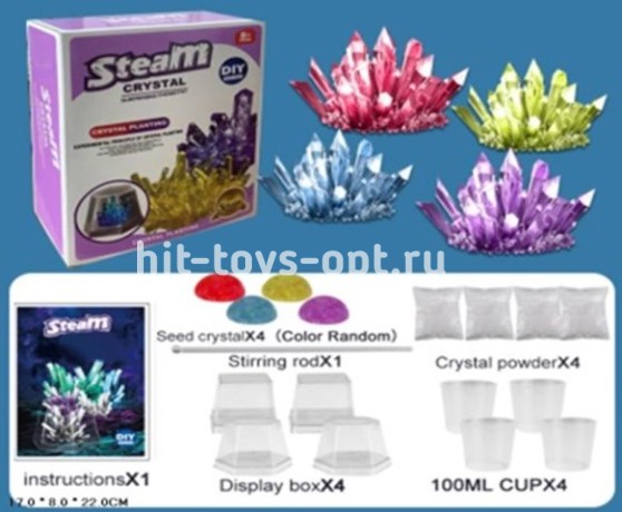 Набор создай кристаллы 4 шт, размер 22*17