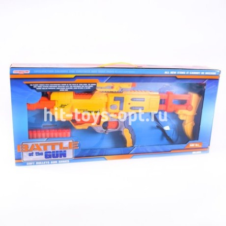 Бластер 623 + пули + очки в коробке