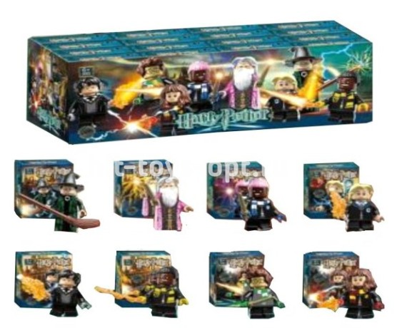 Конструктор Гарри, фигурки героев 8 видов в уп 16шт. Цена за шт.