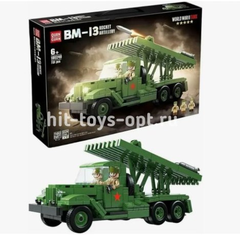 Конструктор Военная Машина ВМ-13 (Катюша), 731 дет.