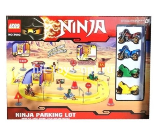 Парковка Трек Ниндз + 4 Мотоцикла, размер 42см*30см*8см