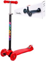 Самокат 3-х колесный (57*14*66-90)кол. 11,8/8см,PU,свет,регулир.руль,макс.100кг