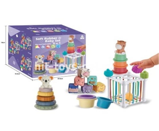 Логическая игра для малышей 5 в 1, размер 24*15