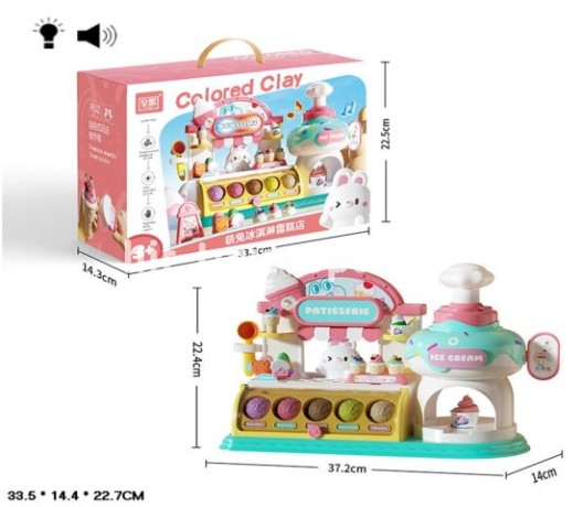 Пластилин Станция мороженого+аксесс 34*23