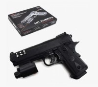 Пистолет пневм. С лазером в кор.