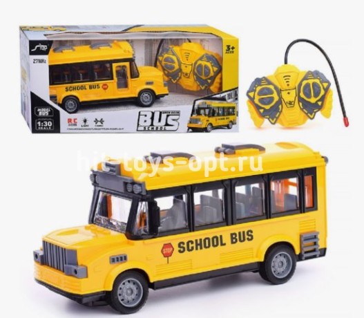 Автобус школьный на РУ аккум, размер 34*14