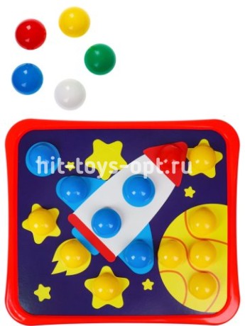 Мозаика 12 картинок в пакете (32 фишки + 2 глазок)