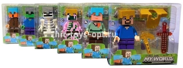 Фигурки Героев Майн - в уп 12шт, цена за шт.