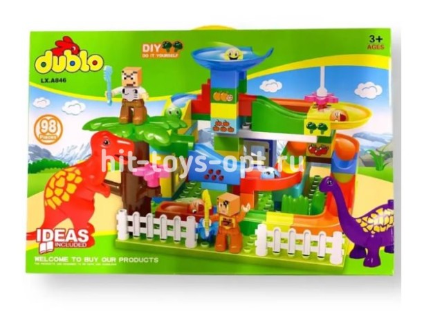 Конструктор Дупло Дино на горках 98 дет