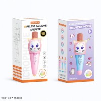 Микрофон Котенок с подсветкой USB +флешка+наушники 24*12