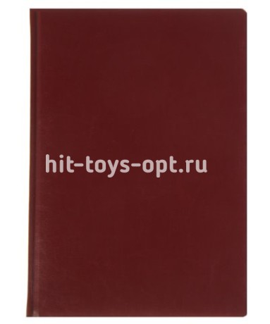 Еженедельник недатированный А4, 72 листа «Виладж», искуственная кожа, бордовый