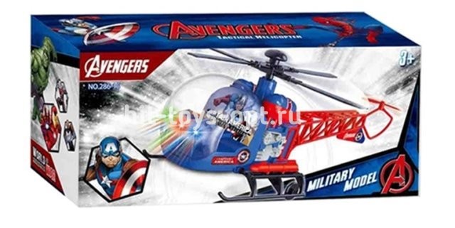 Вертолет светомузыкальный человек-паук, размер 25*12