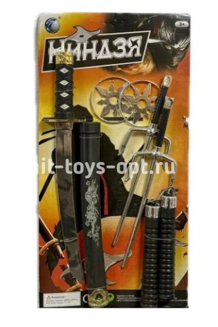 Набор Ниндзя на листе, 6 оружий