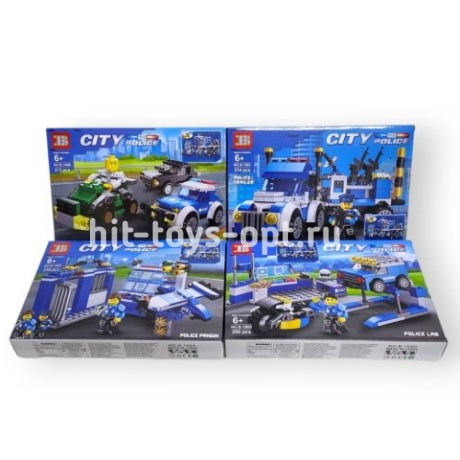 Конструктор ситис 4 вида (сервис 200 дет.)