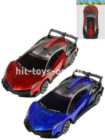 Машинка инерционная "Спорткар" (цвет микс, в пакете)(22х10х5,5 см)