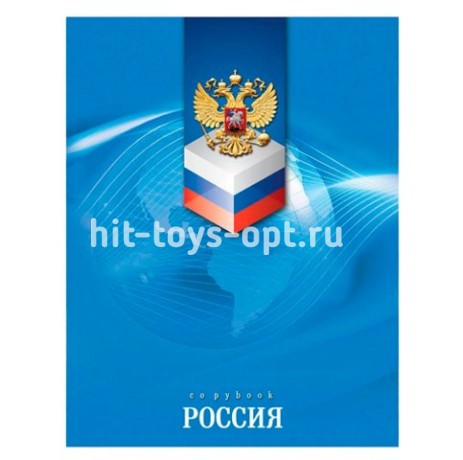 Тетрадь А5 80л.кл.на кольц.ПРОФ-ПРЕСС 80-0550 ГЕРБ НА ФЛАГЕ тв.обл.со смен.бл.