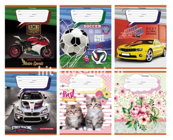 Тетрадь 12л. А5 линия Legend "Микс.у."