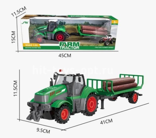 Трактор для дерева на РУ аккум, размер 44*15