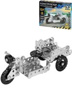 Конструктор металлический № 7. Серия ИЗОБРЕТАТЕЛЬ (224 детали, 18 моделей)